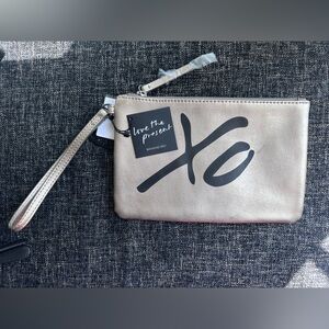 Banana Republic Tan Clutch Wristlet Sleek Design